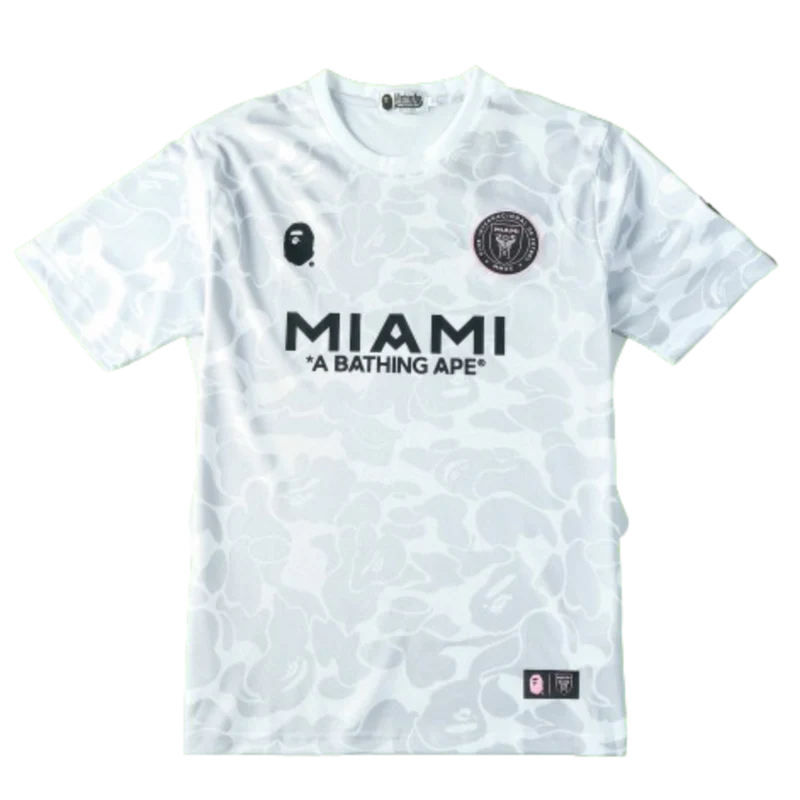 BAPE X INTER MIAMI WHITE CAMO SHIRT 2023/24