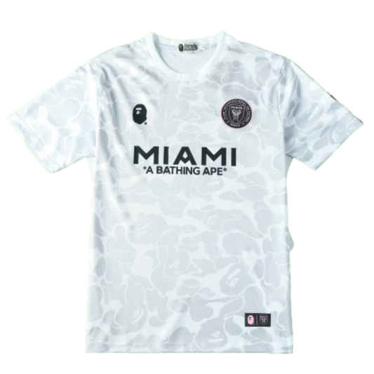 BAPE X INTER MIAMI WHITE CAMO SHIRT 2023/24