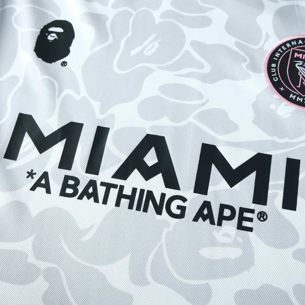 BAPE X INTER MIAMI WHITE CAMO SHIRT 2023/24