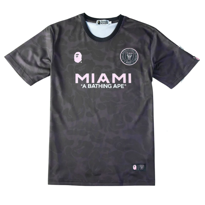 BAPE X INTER MIAMI BLACK CAMO SHIRT 2023/24